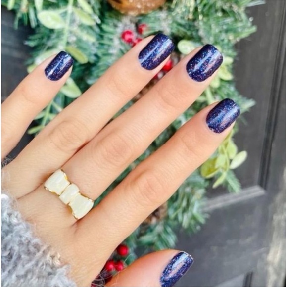 *Retired* Color Street: Twilight Hour | Dark Blue Glitter Sparkle Winter Fall - Picture 10 of 15